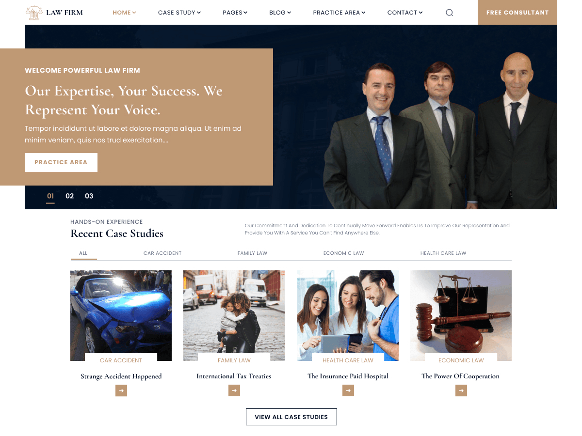Corporate Lawyer Firm - Tema WordPress Corporate Lawyer Firm
