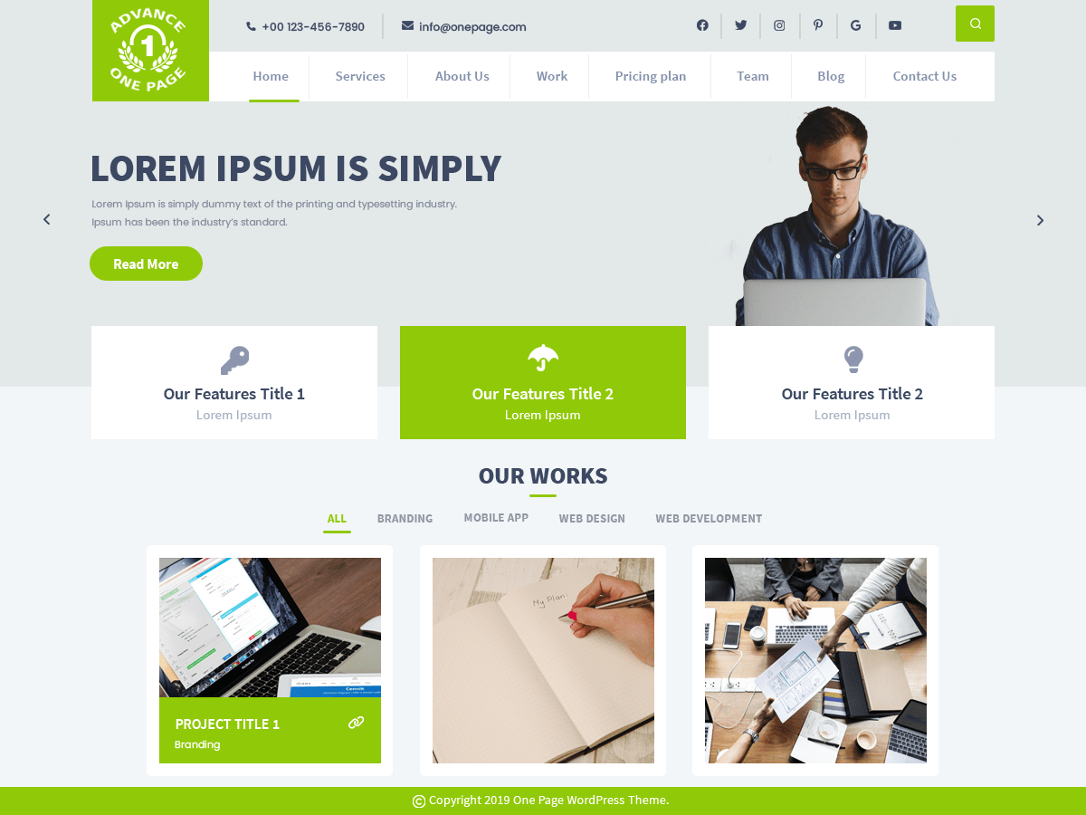 Creative One Page
