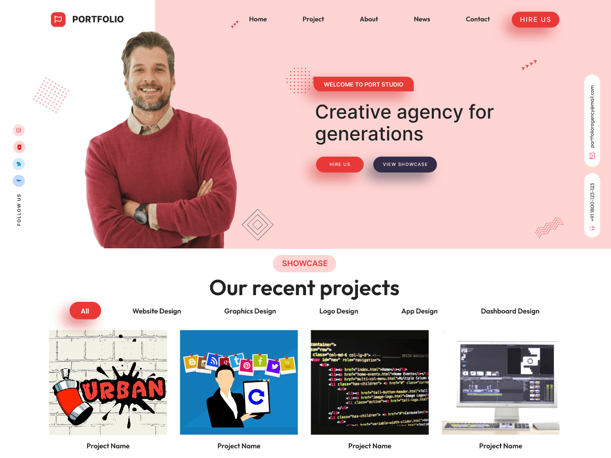 Creative Portfolio Lite - Tema WordPress Creative Portfolio Lite