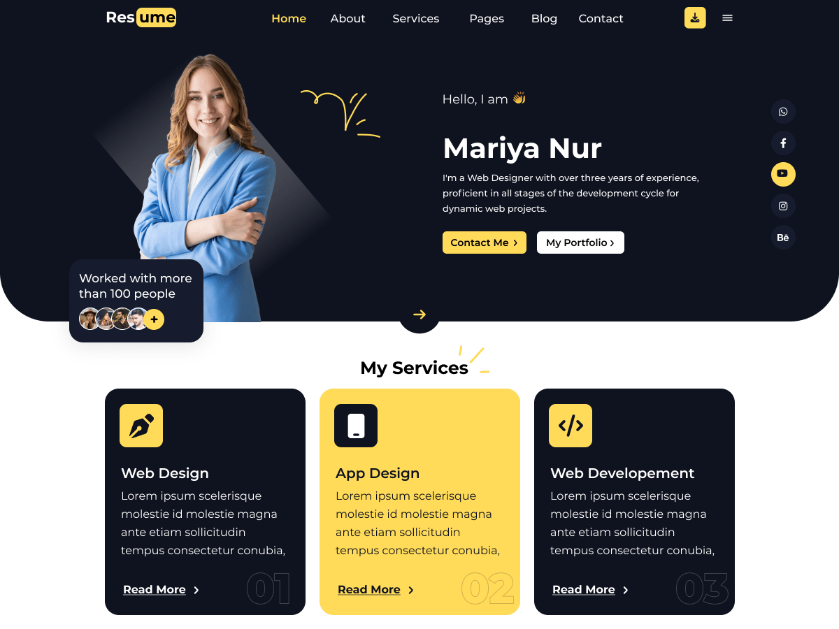 CV Resume Portfolio