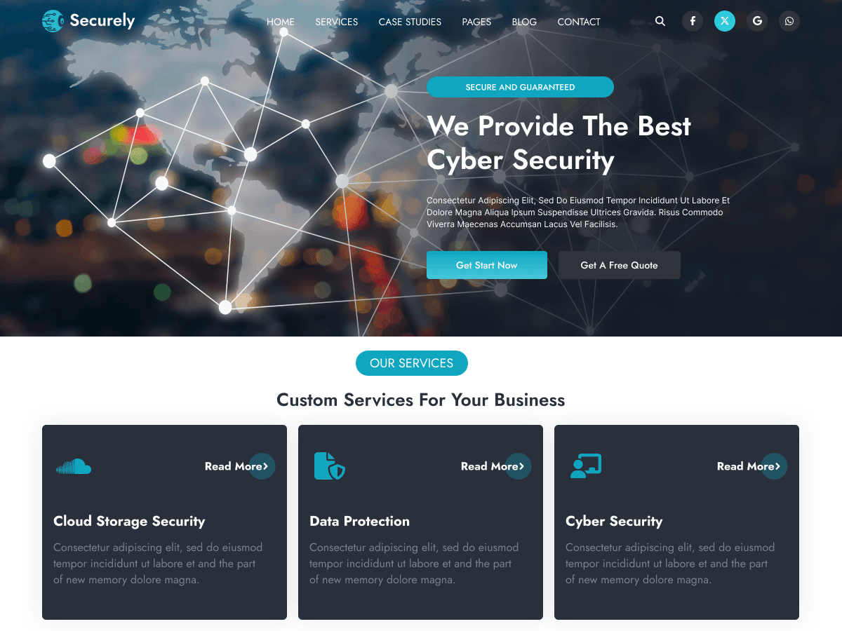 Cyber Security Blocks - Tema WordPress Cyber Security Blocks