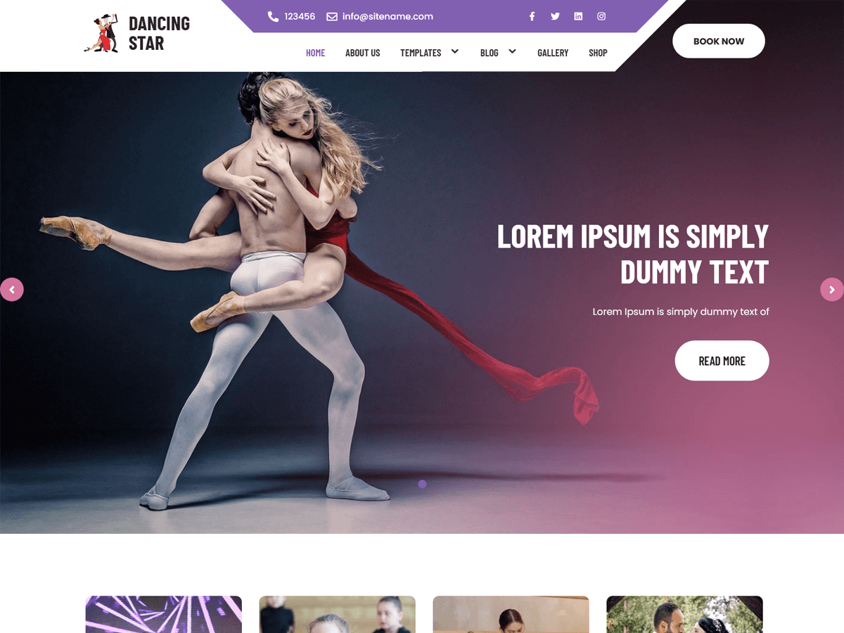 Dancing Star - Tema WordPress Dancing Star