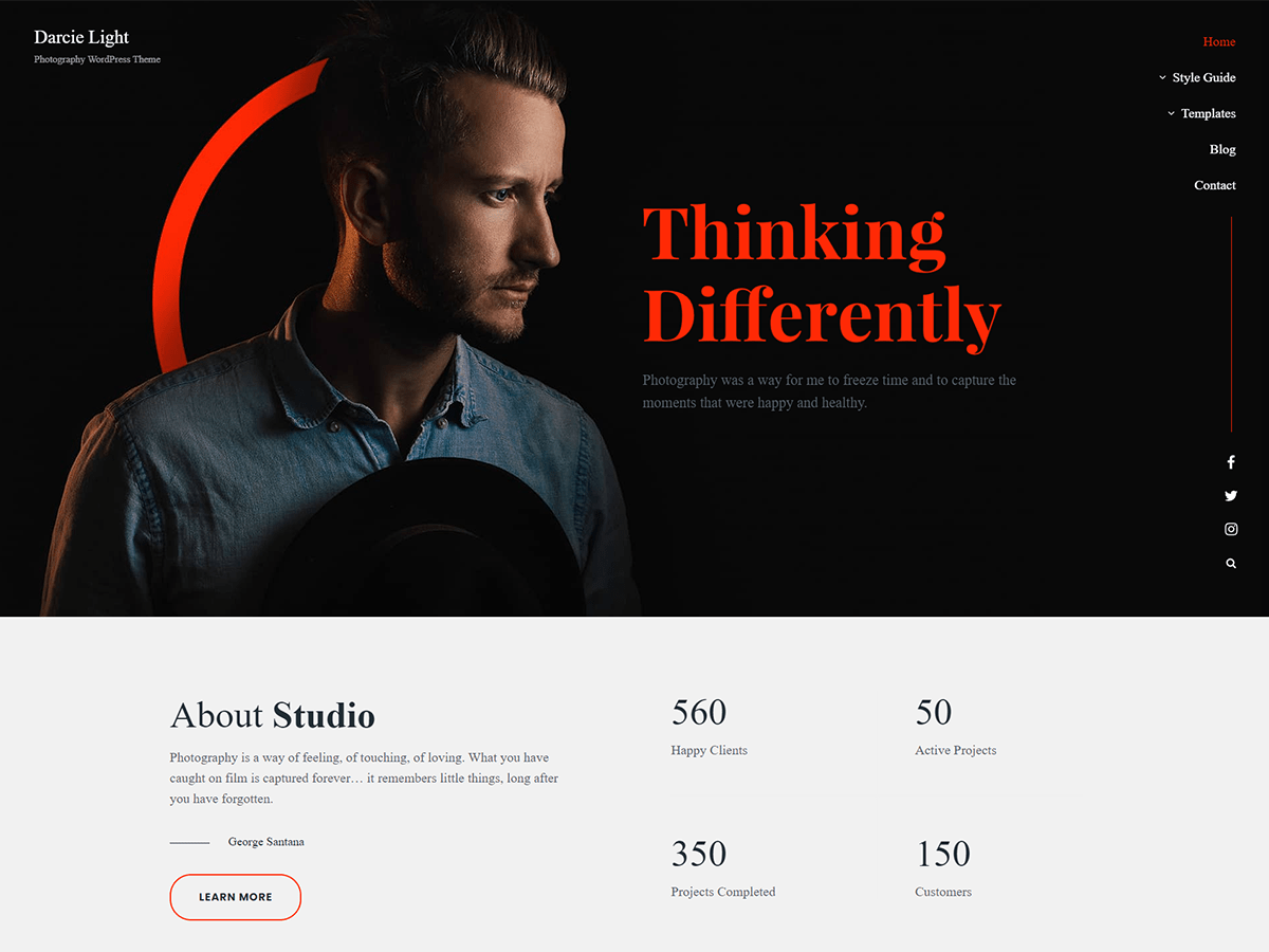 Darcie Light - Tema WordPress Darcie Light