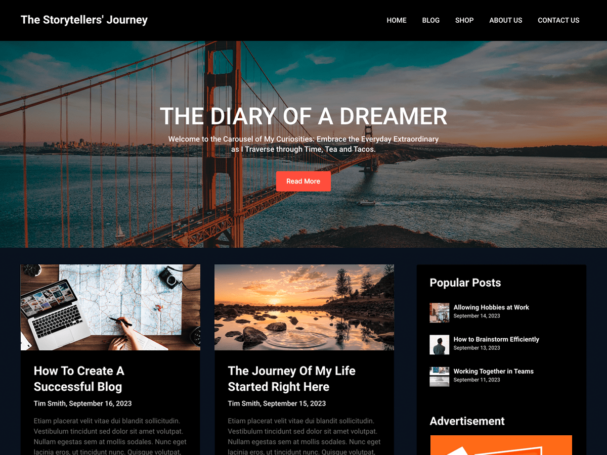 Dark Mode Blog