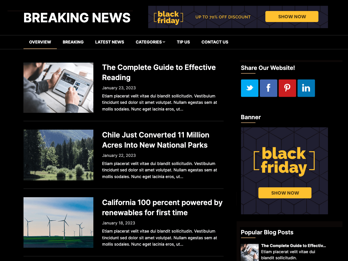 Darkly Magazine - Tema WordPress Darkly Magazine