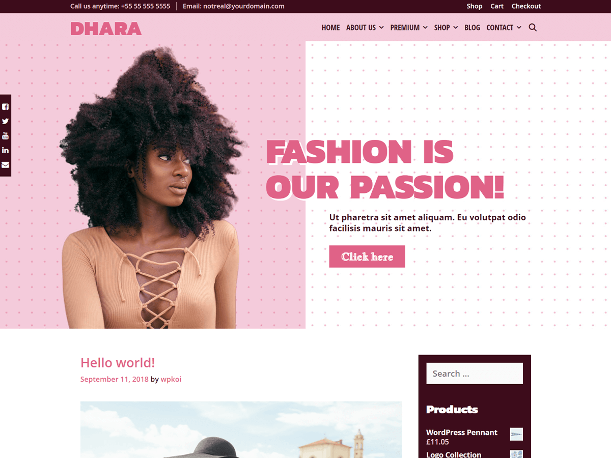 Dhara - Tema WordPress Dhara