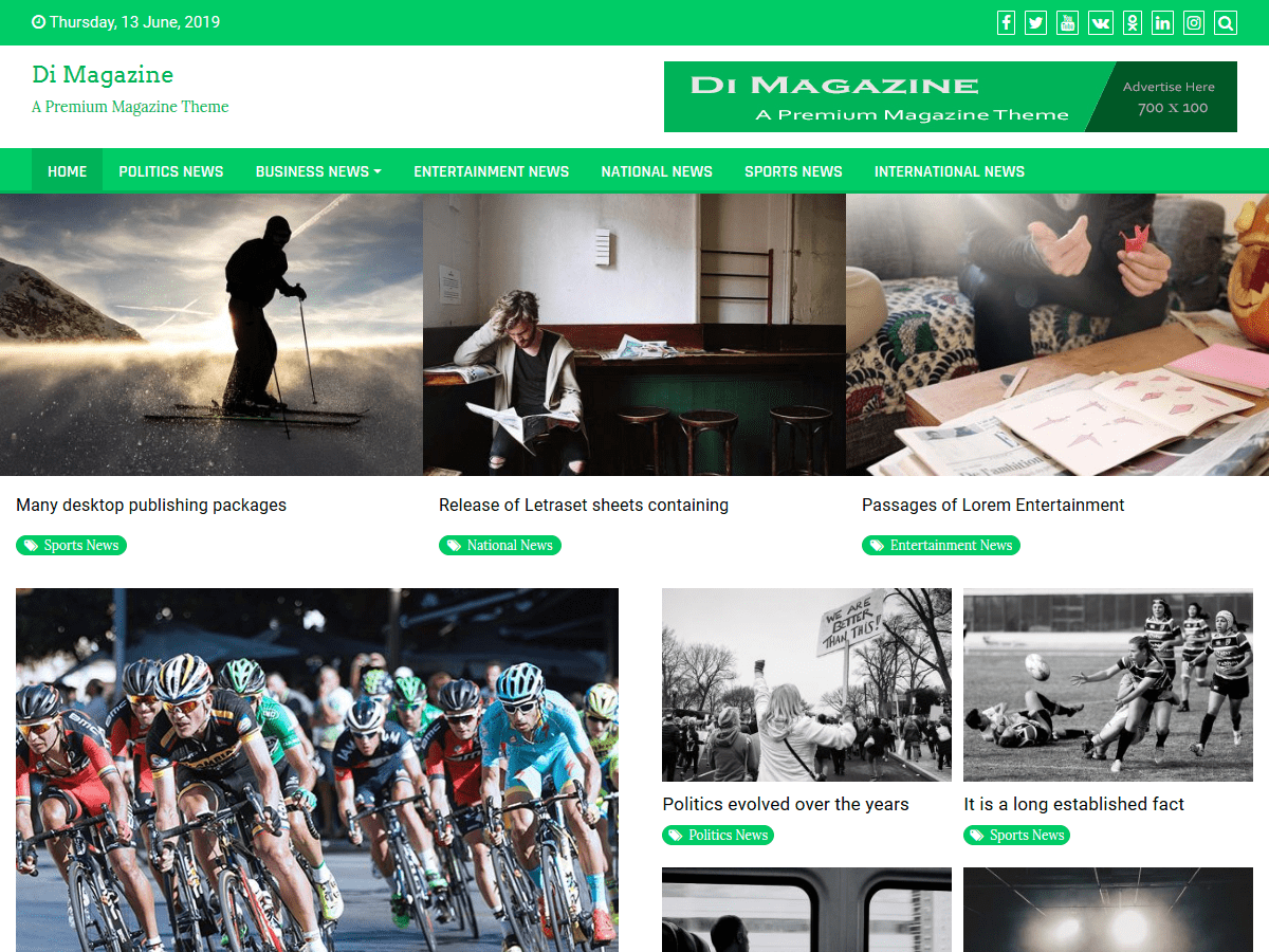 Di Magazine - Tema WordPress Di Magazine