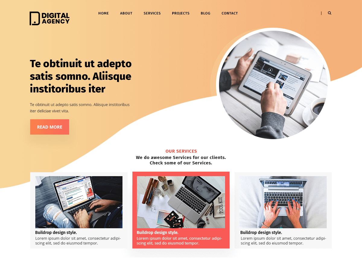 Digital Agency Lite - Tema WordPress Digital Agency Lite