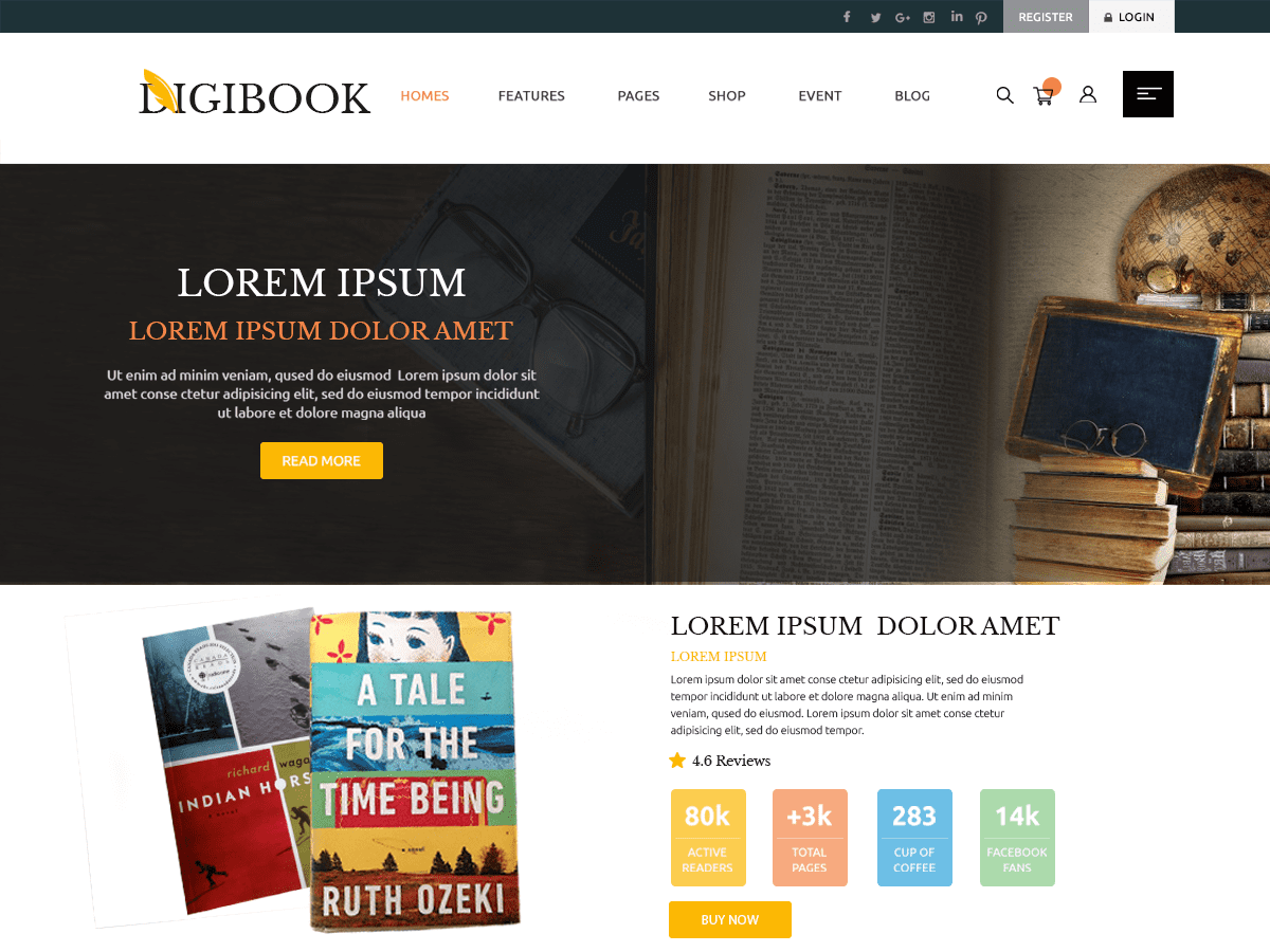 Digital Books - Tema WordPress Digital Books
