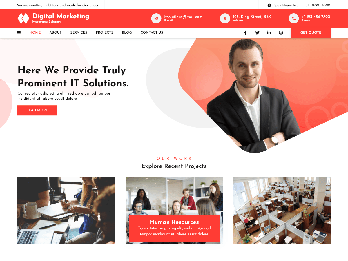 Digital Marketing Elementor - Tema WordPress Digital Marketing Elementor