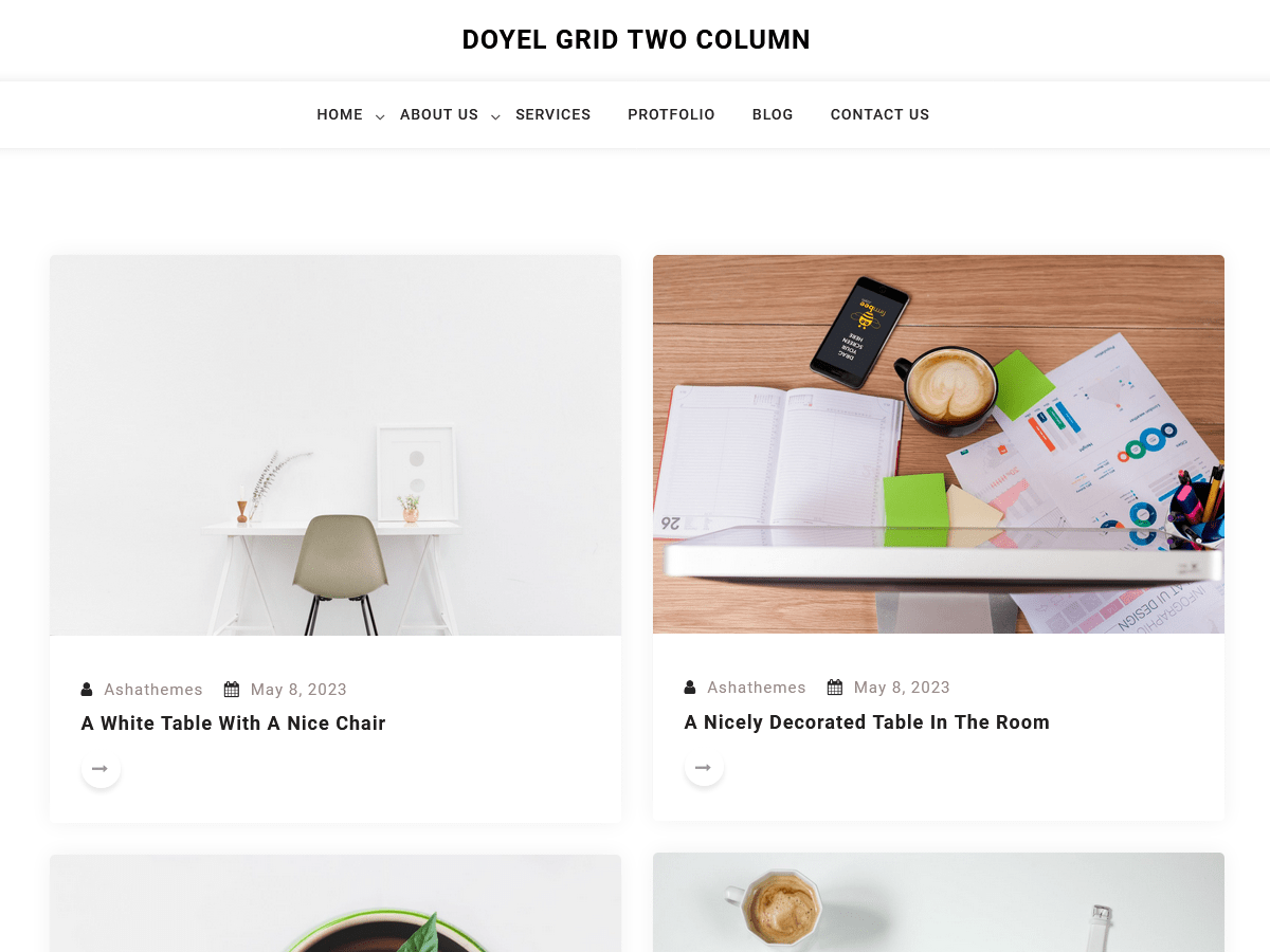 Doyel Grid Two Column - Tema WordPress Doyel Grid Two Column