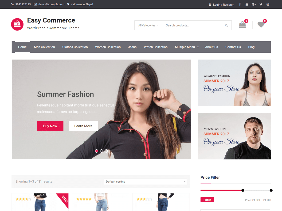 Easy Commerce - Tema WordPress Easy Commerce