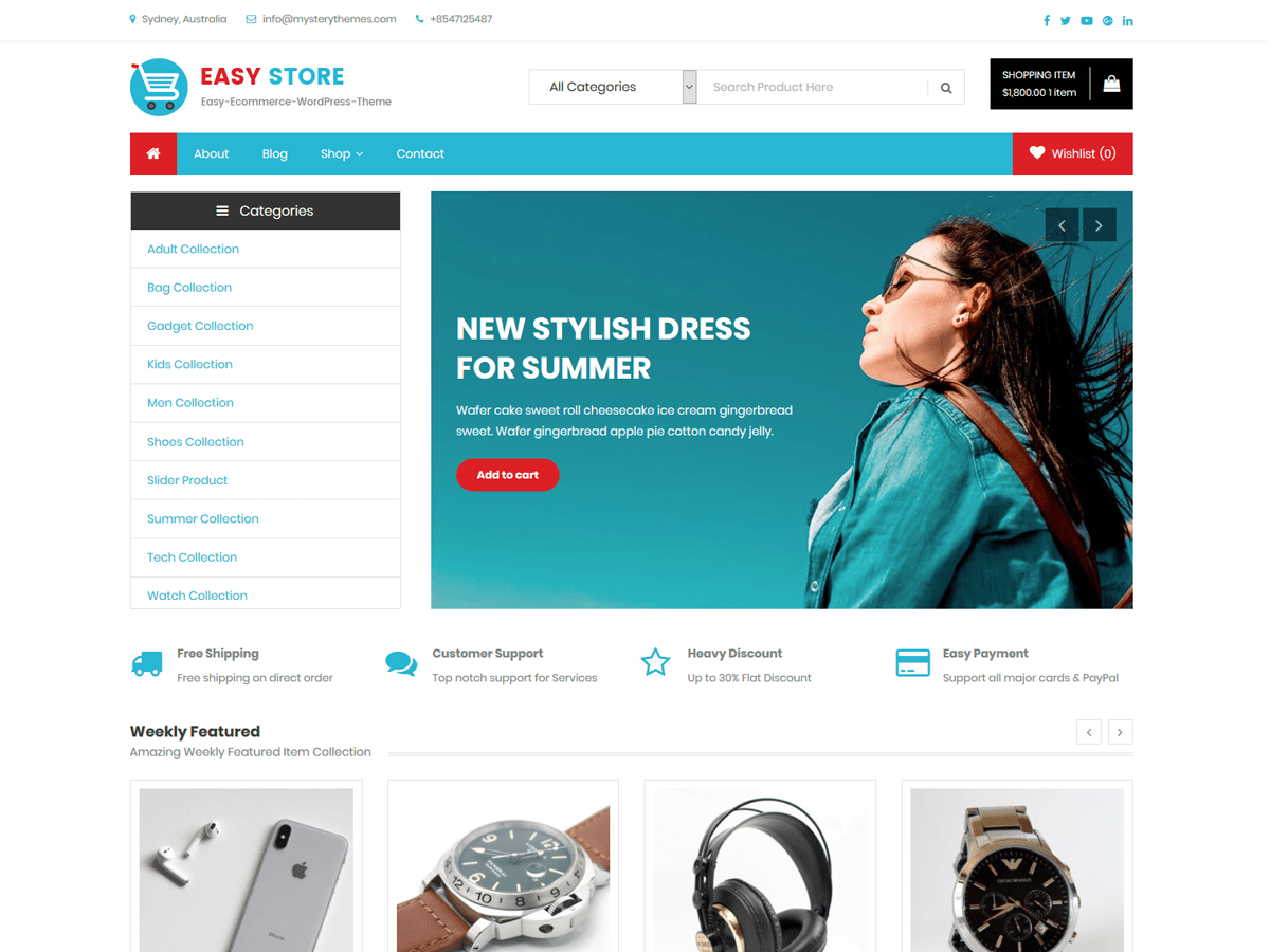 Easy Store - Tema WordPress Easy Store