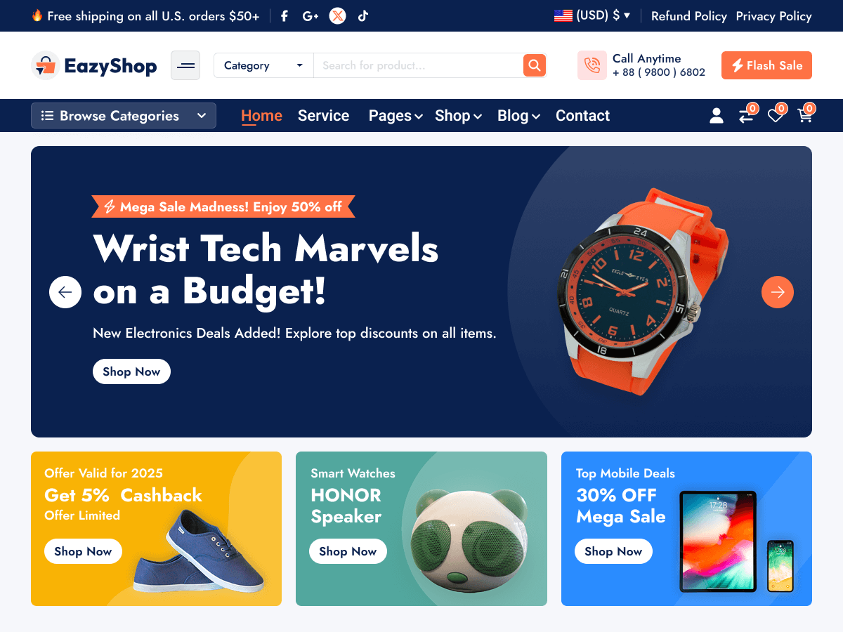 EazyShop - Tema WordPress EazyShop