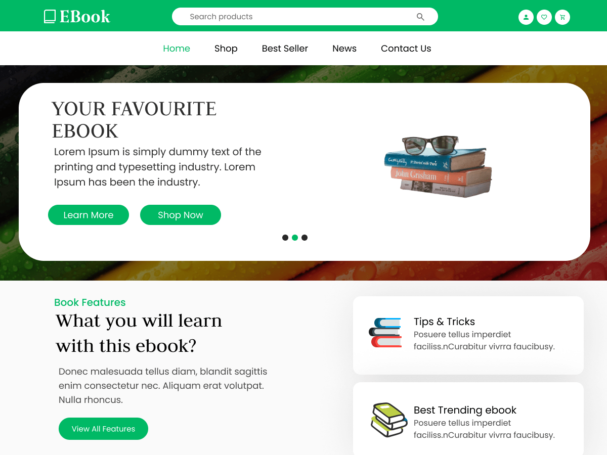 Ebooks Collection - Tema WordPress Ebooks Collection