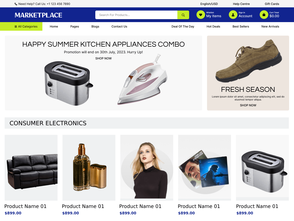 Ecommece Marketplace - Tema WordPress Ecommece Marketplace