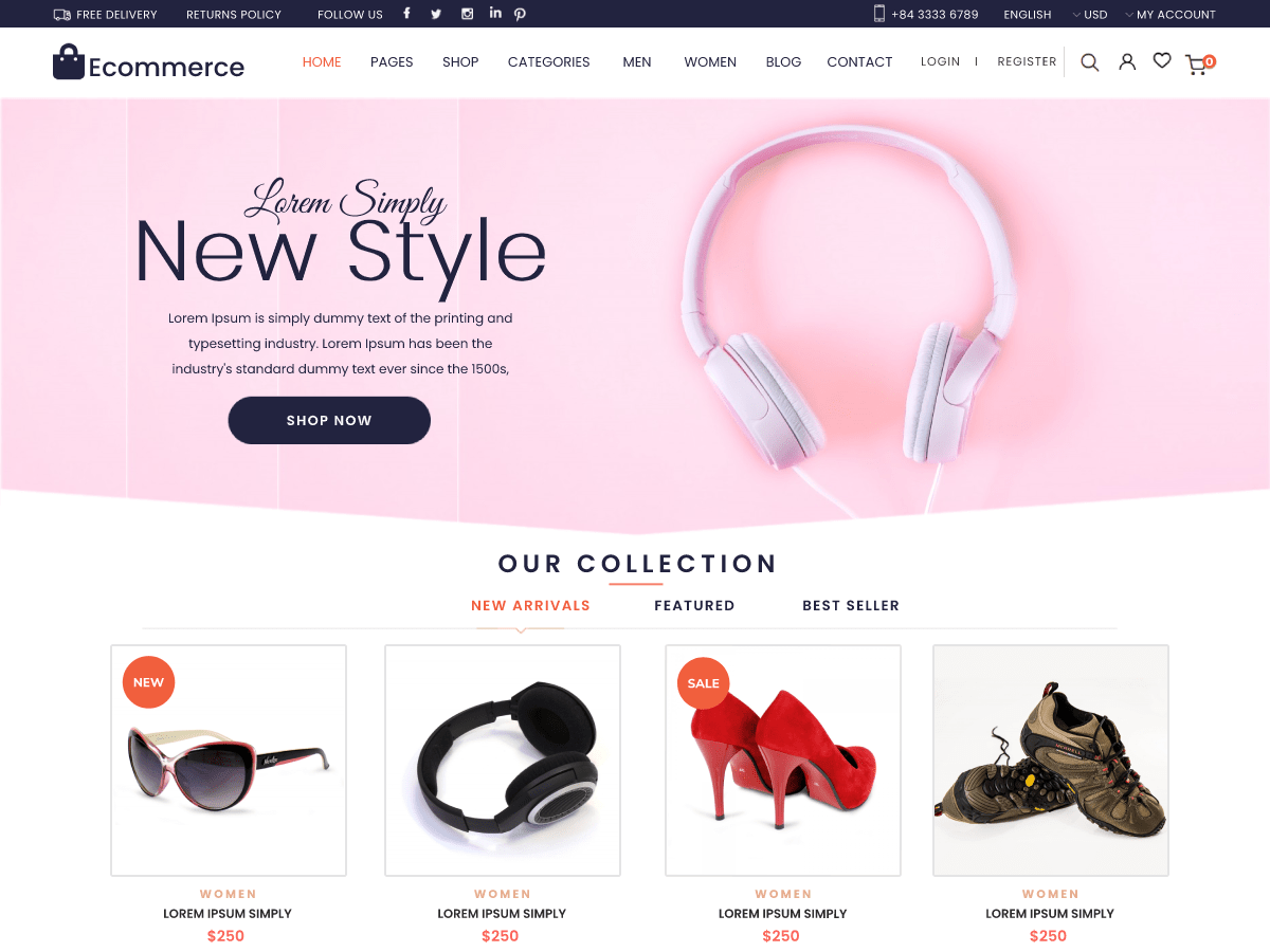 Ecommerce Mega Store - Tema WordPress Ecommerce Mega Store