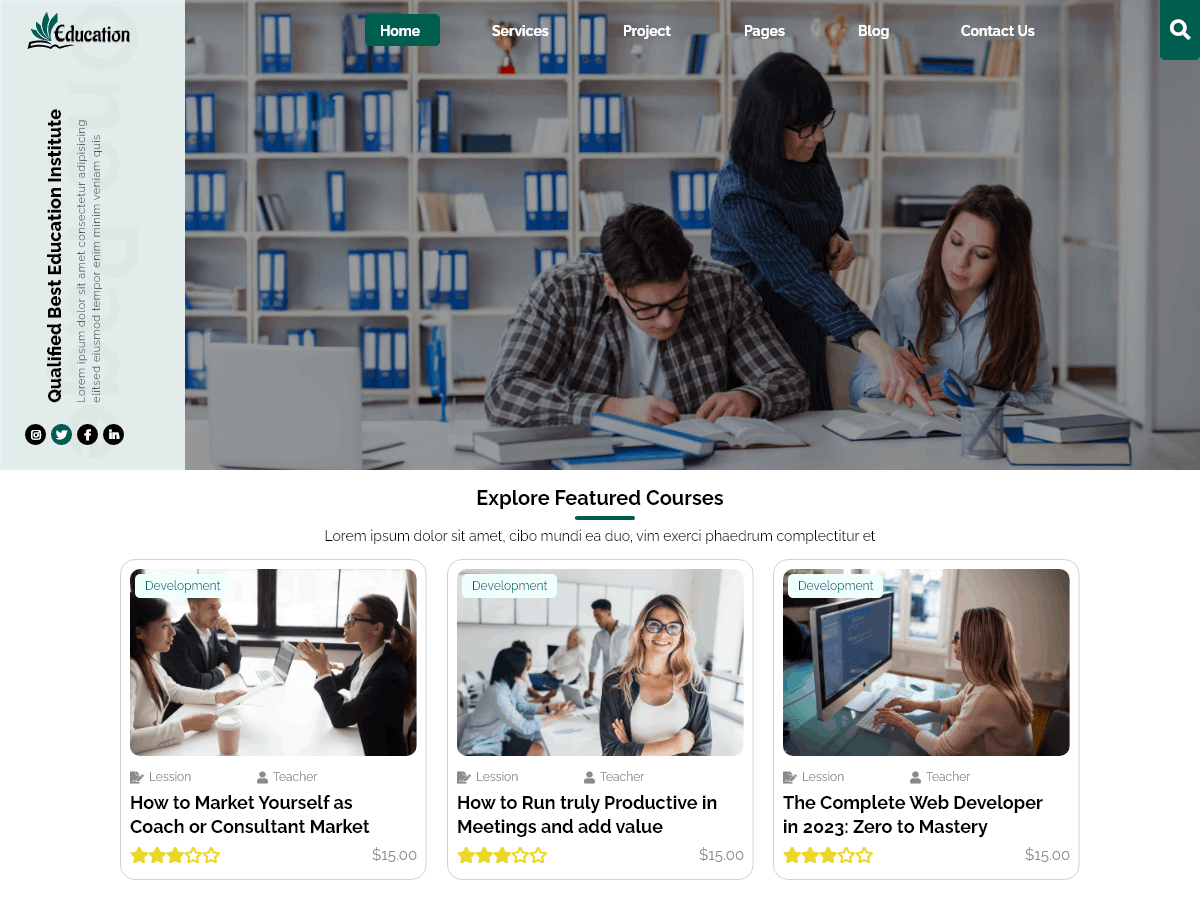Education Management - Tema WordPress Education Management