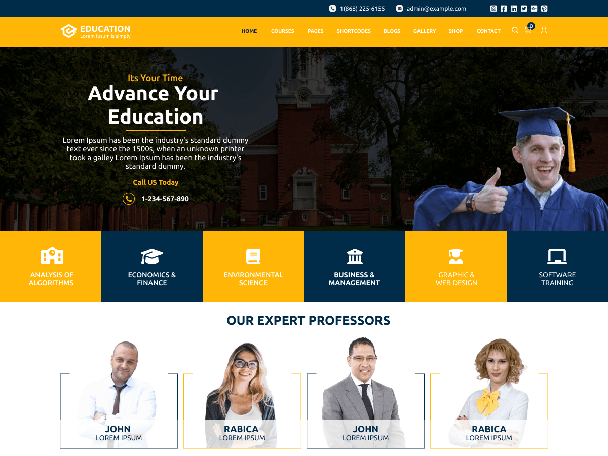 Education Skill Development - Tema WordPress Education Skill Development