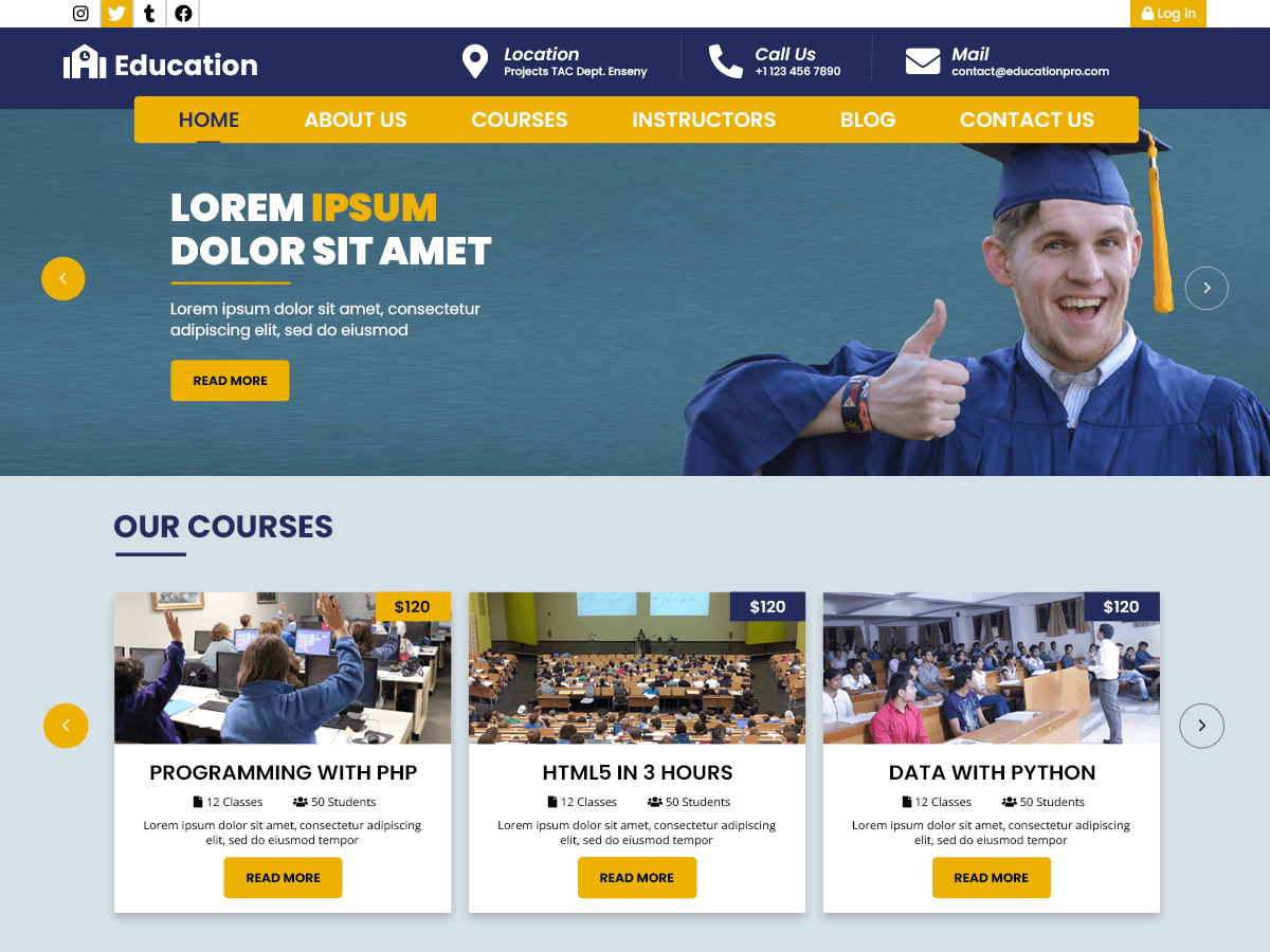 Educator Education - Tema WordPress Educator Education