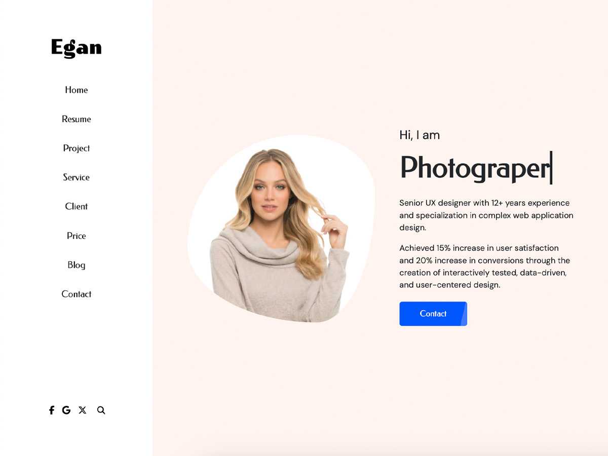 Egan Portfolio Resume