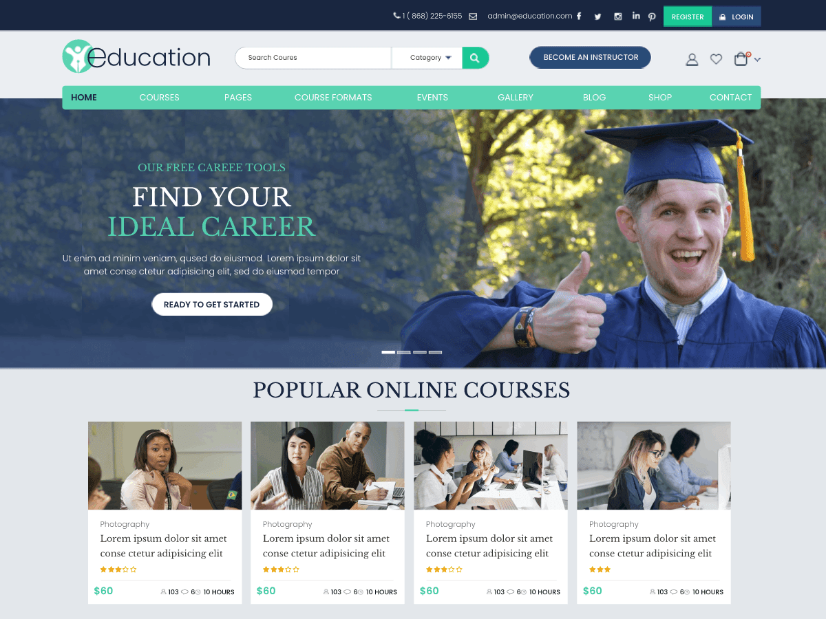 eLearning Education - Tema WordPress eLearning Education