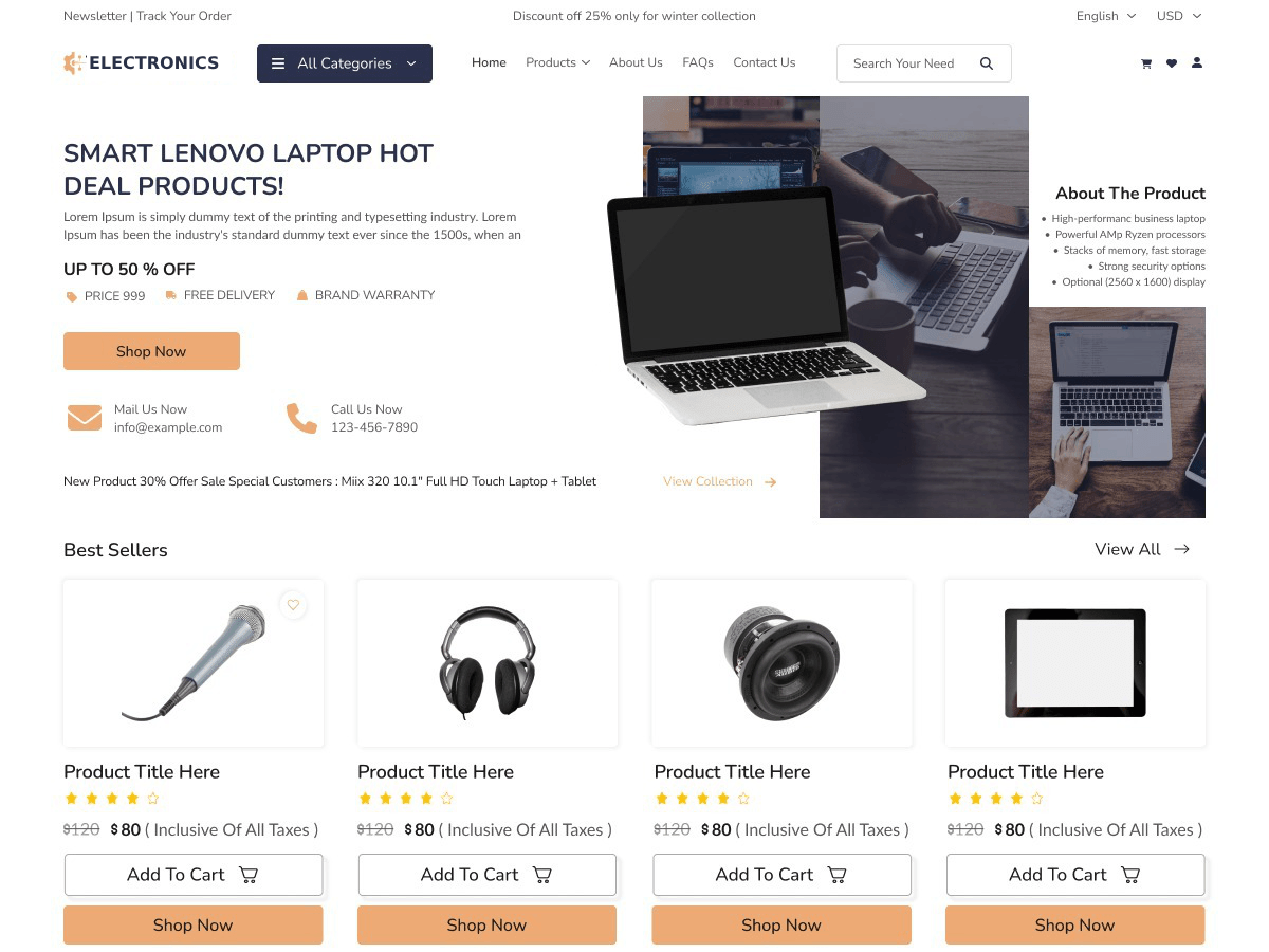 Electronic Gadget Store - Tema WordPress Electronic Gadget Store