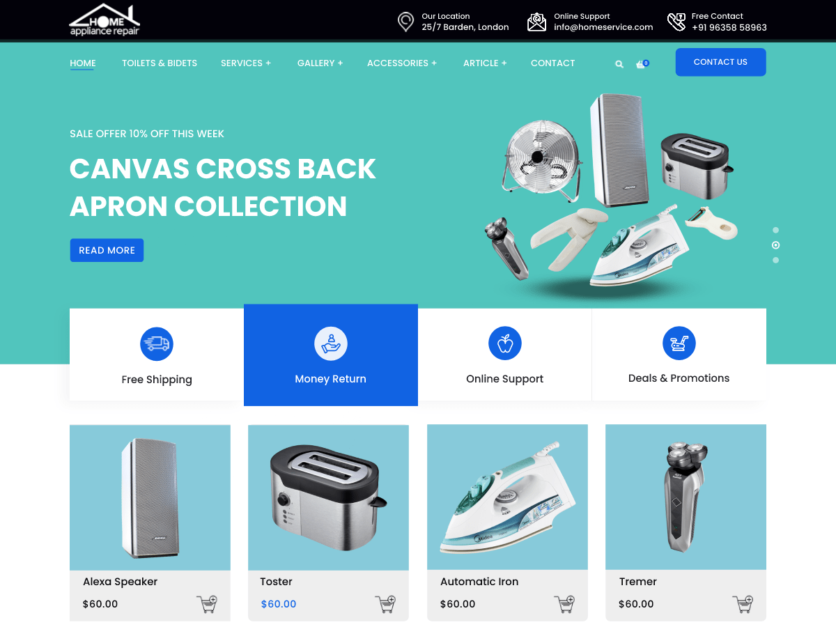 Electronics Appliances - Tema WordPress Electronics Appliances