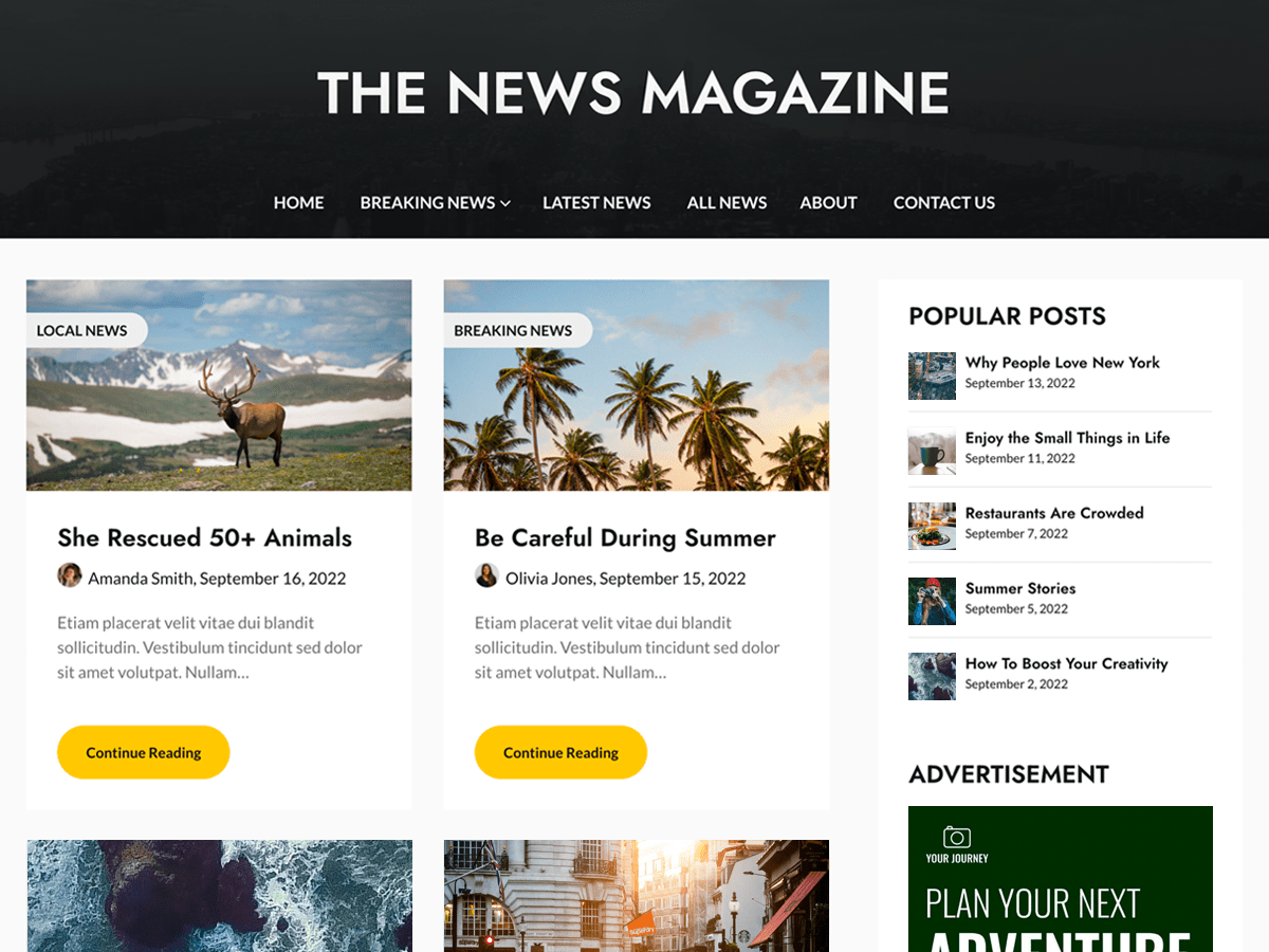 Elegant News Magazine - Tema WordPress Elegant News Magazine
