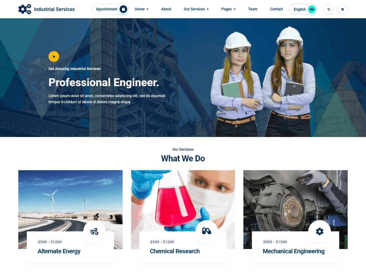 Elite Construction Industry - Tema WordPress Elite Construction Industry