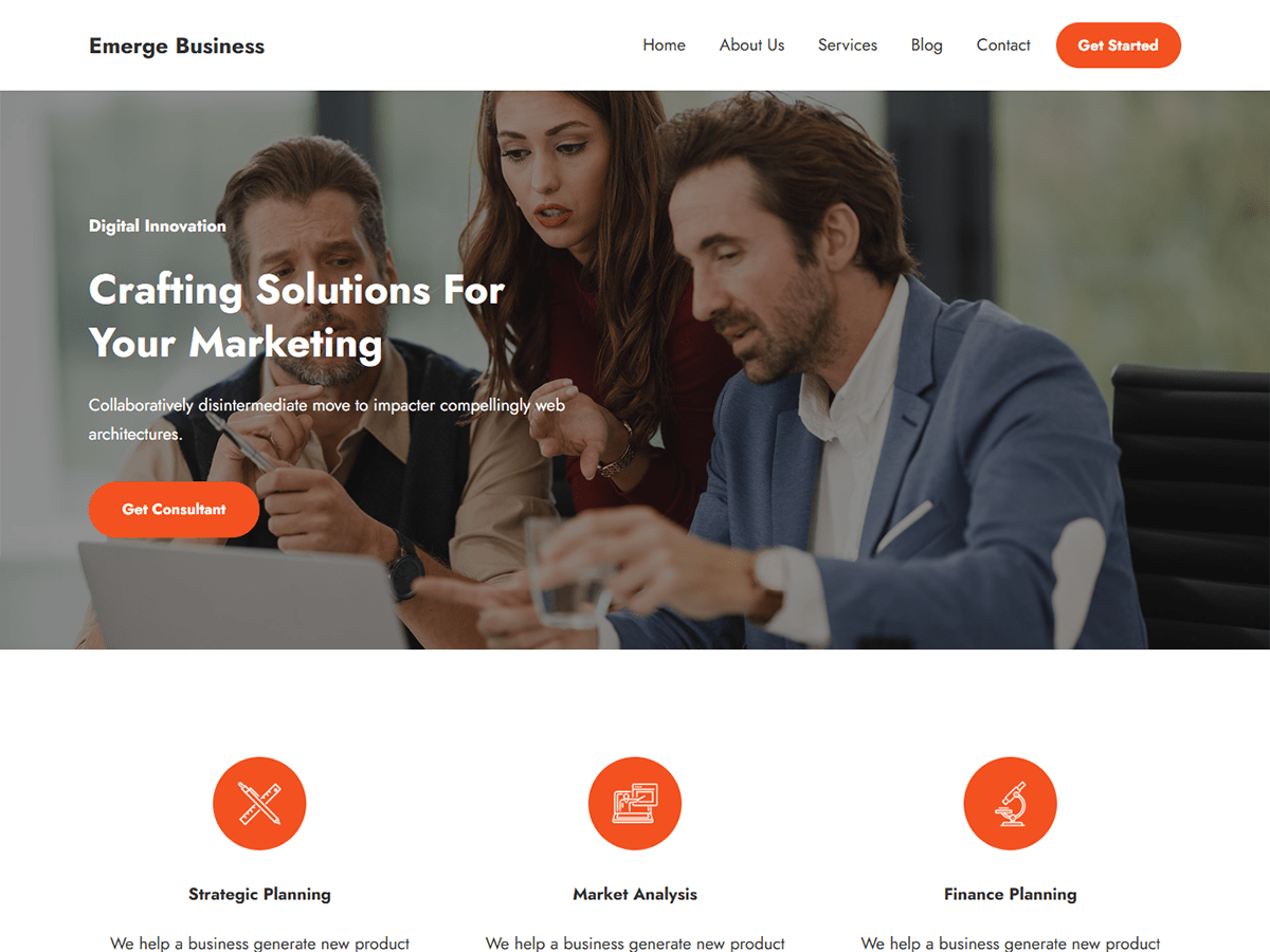 Emerge Business - Tema WordPress Emerge Business