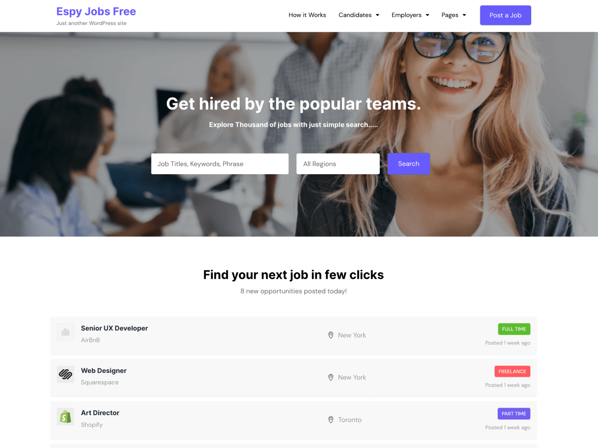 Espy Jobs - Tema WordPress Espy Jobs