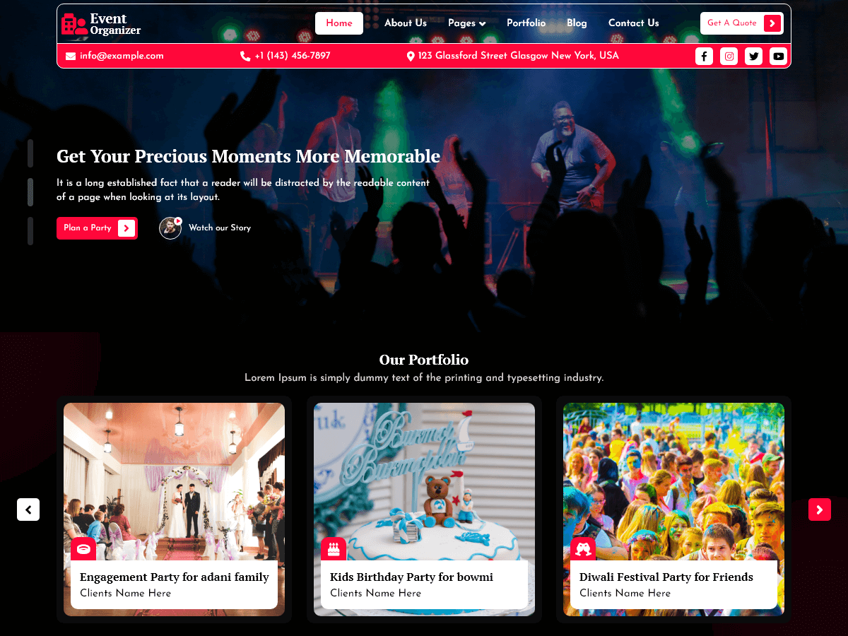 Event Organizer Elemento