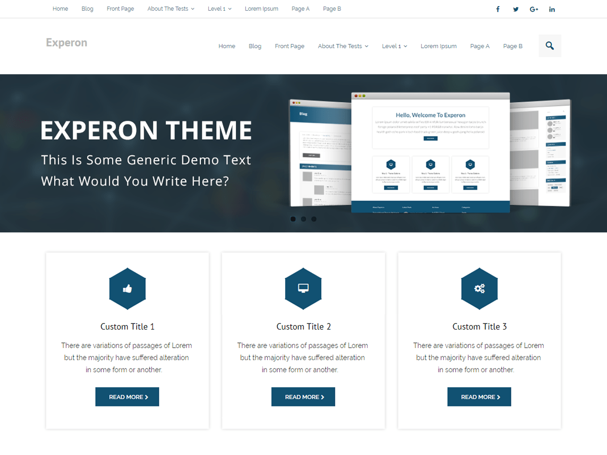Experon Business - Tema WordPress Experon Business