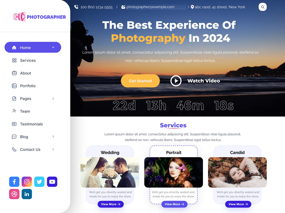 Expert Photographer - Tema WordPress Expert Photographer