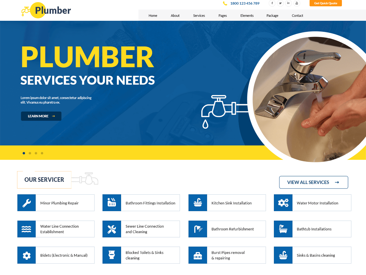 Expert Plumber - Tema WordPress Expert Plumber