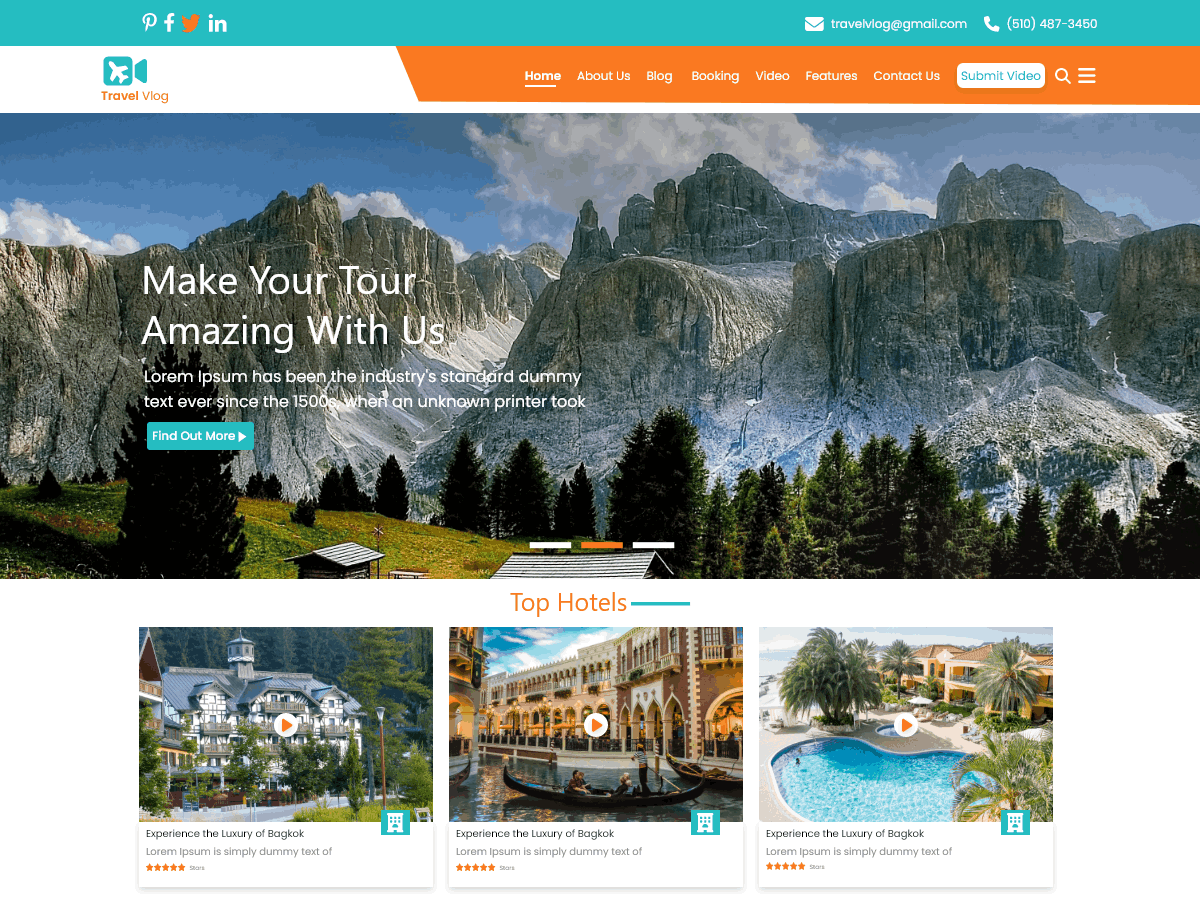 Expert Travel Vlogger - Tema WordPress Expert Travel Vlogger