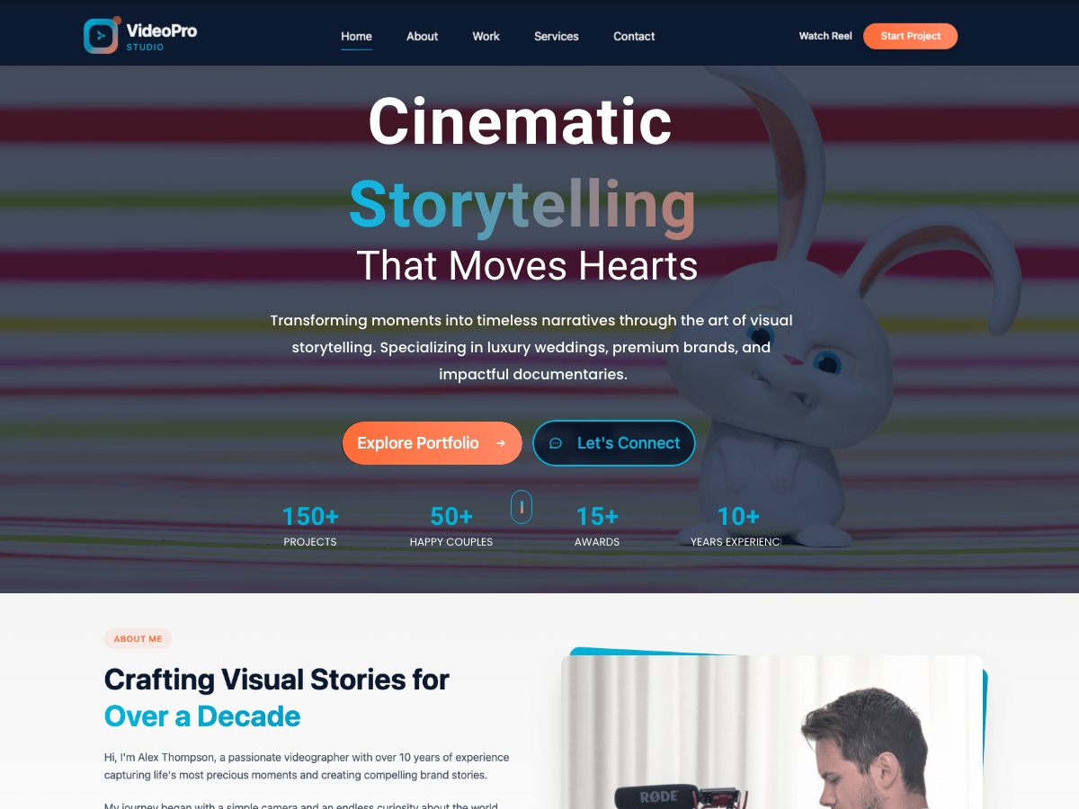 Expert Videographer Studio - Tema WordPress Expert Videographer Studio
