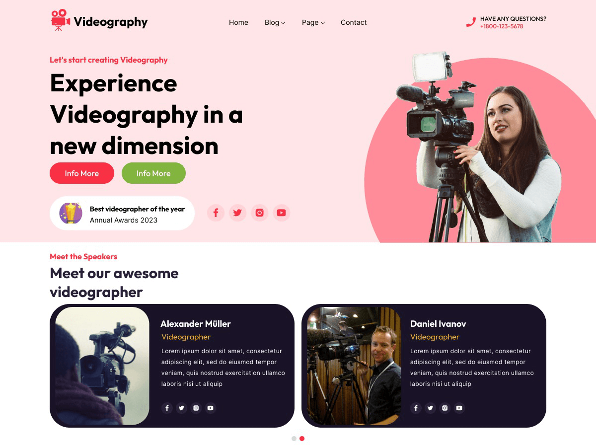 Expert Videographer - Tema WordPress Expert Videographer