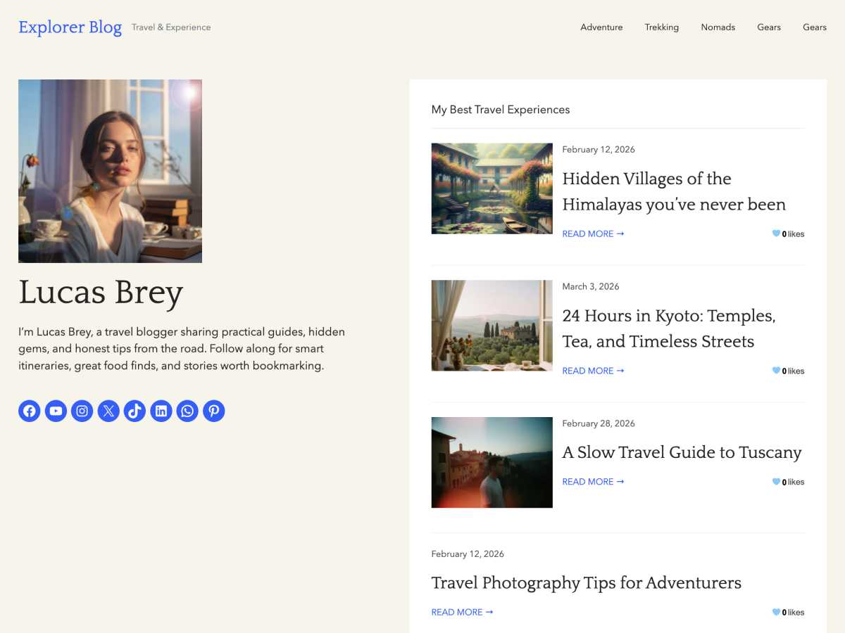 Explorer Blog
