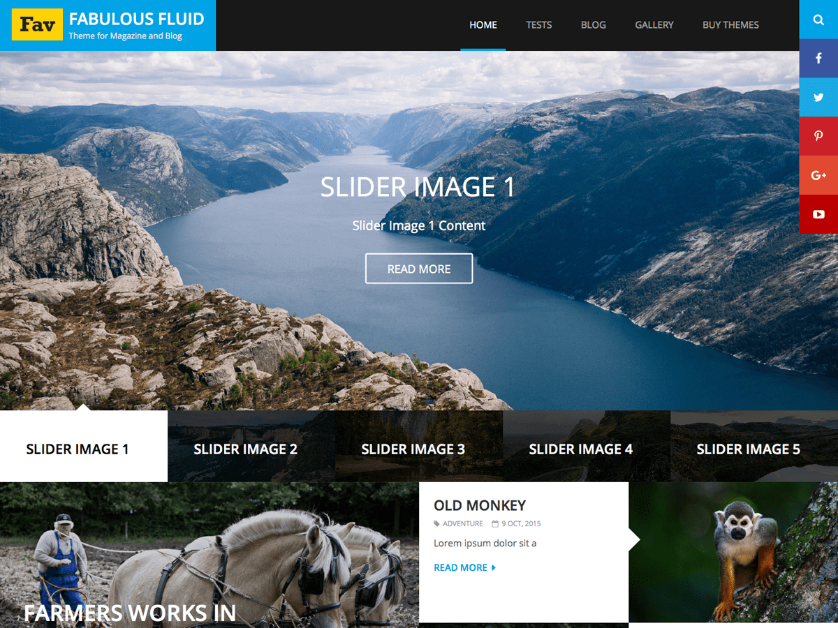 Fabulous Fluid - Tema WordPress Fabulous Fluid