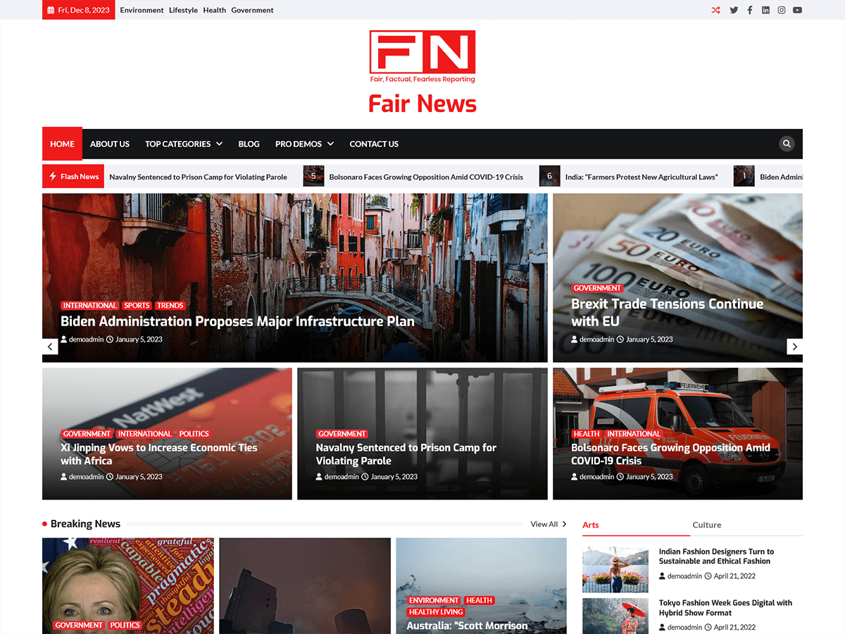 Fair News - Tema WordPress Fair News