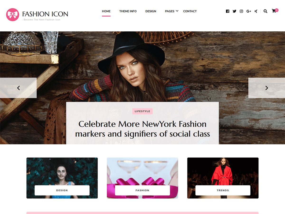 Fashion Icon - Tema WordPress Fashion Icon