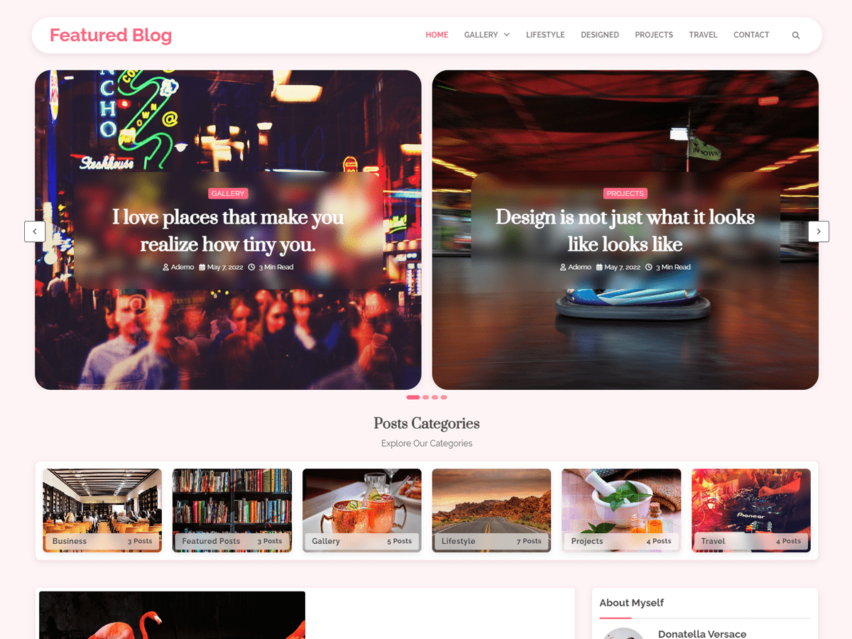 Featured Blog - Tema WordPress Featured Blog