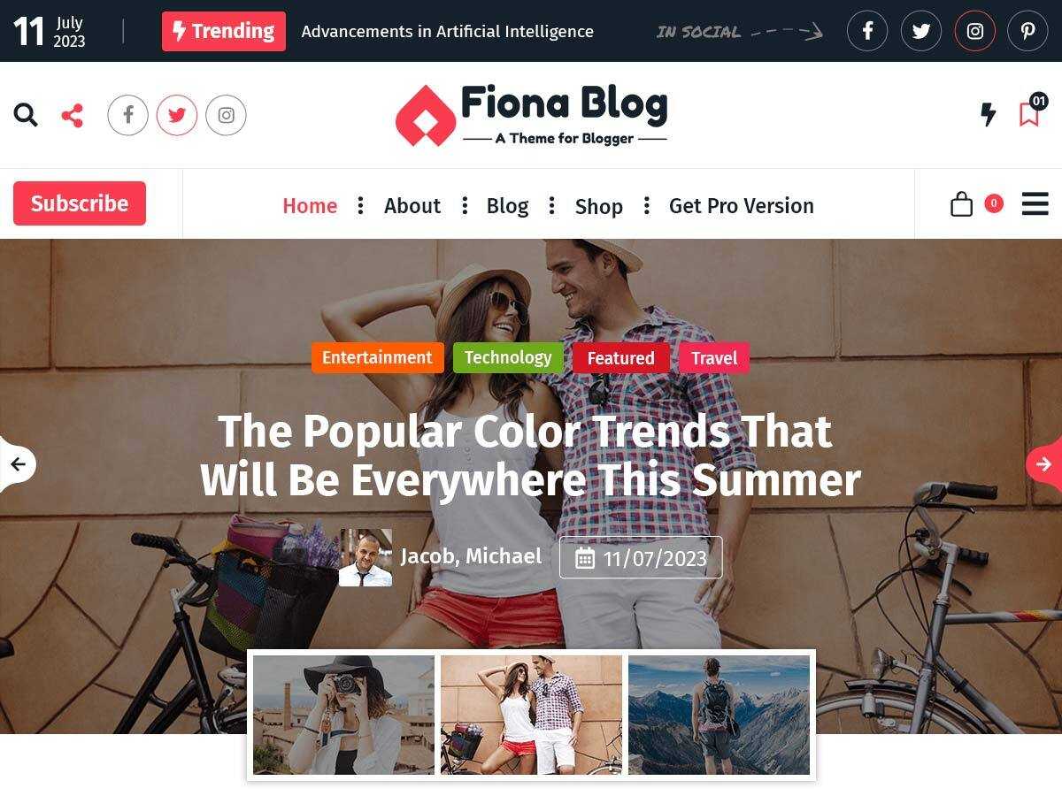 Fiona Blog