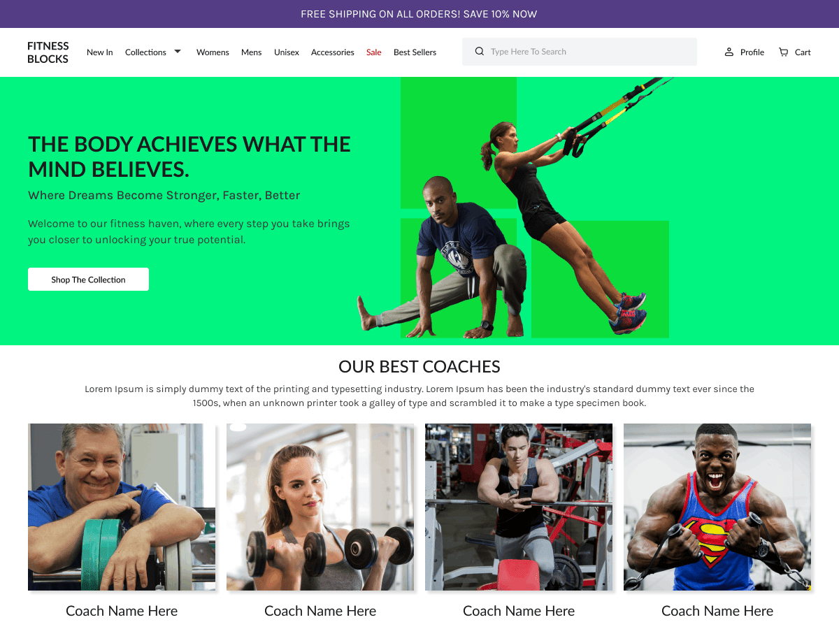 Fitness Blocks