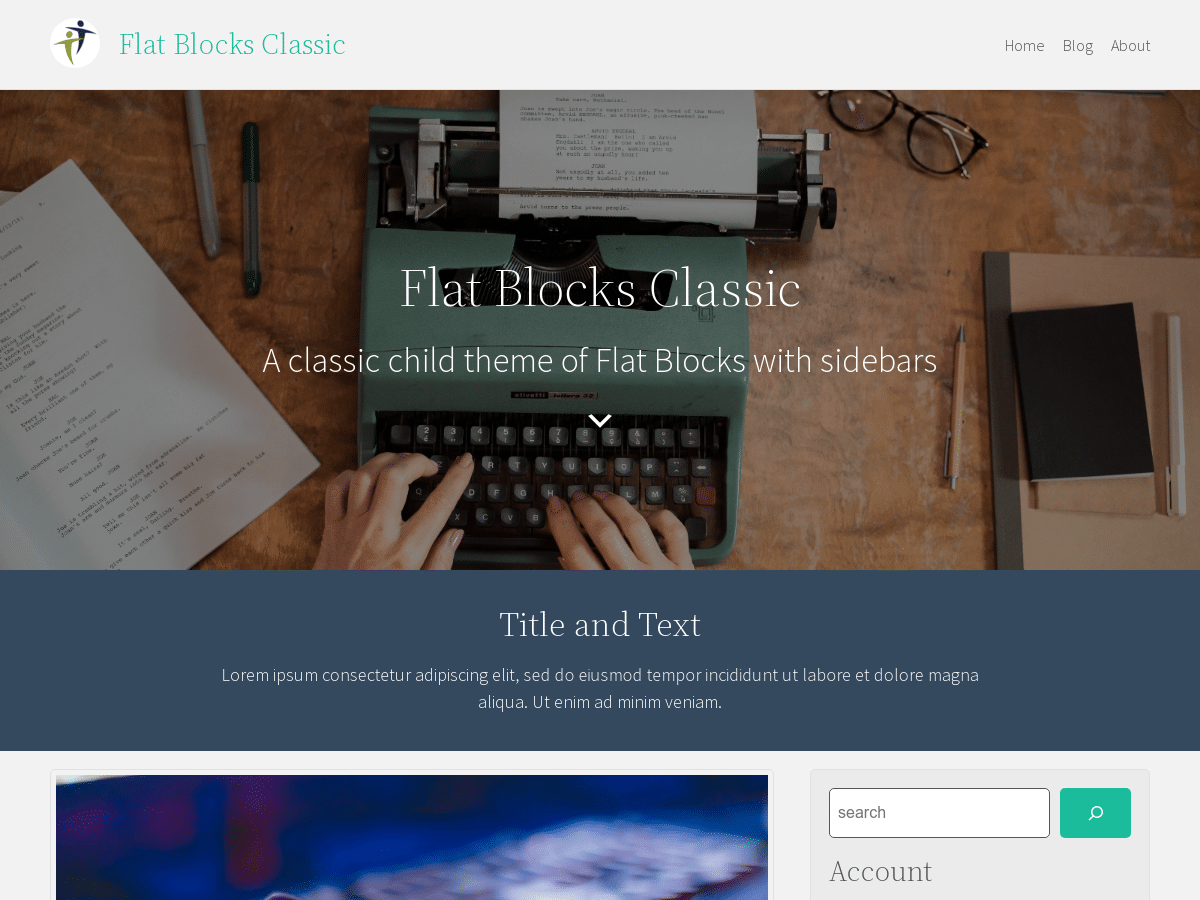 Flat Blocks Classic - Tema WordPress Flat Blocks Classic