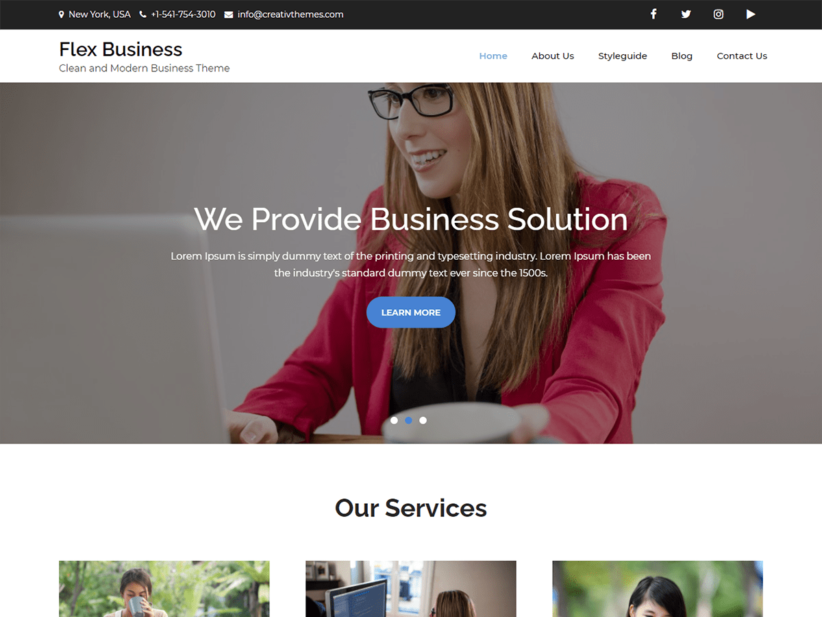Flex Business - Tema WordPress Flex Business