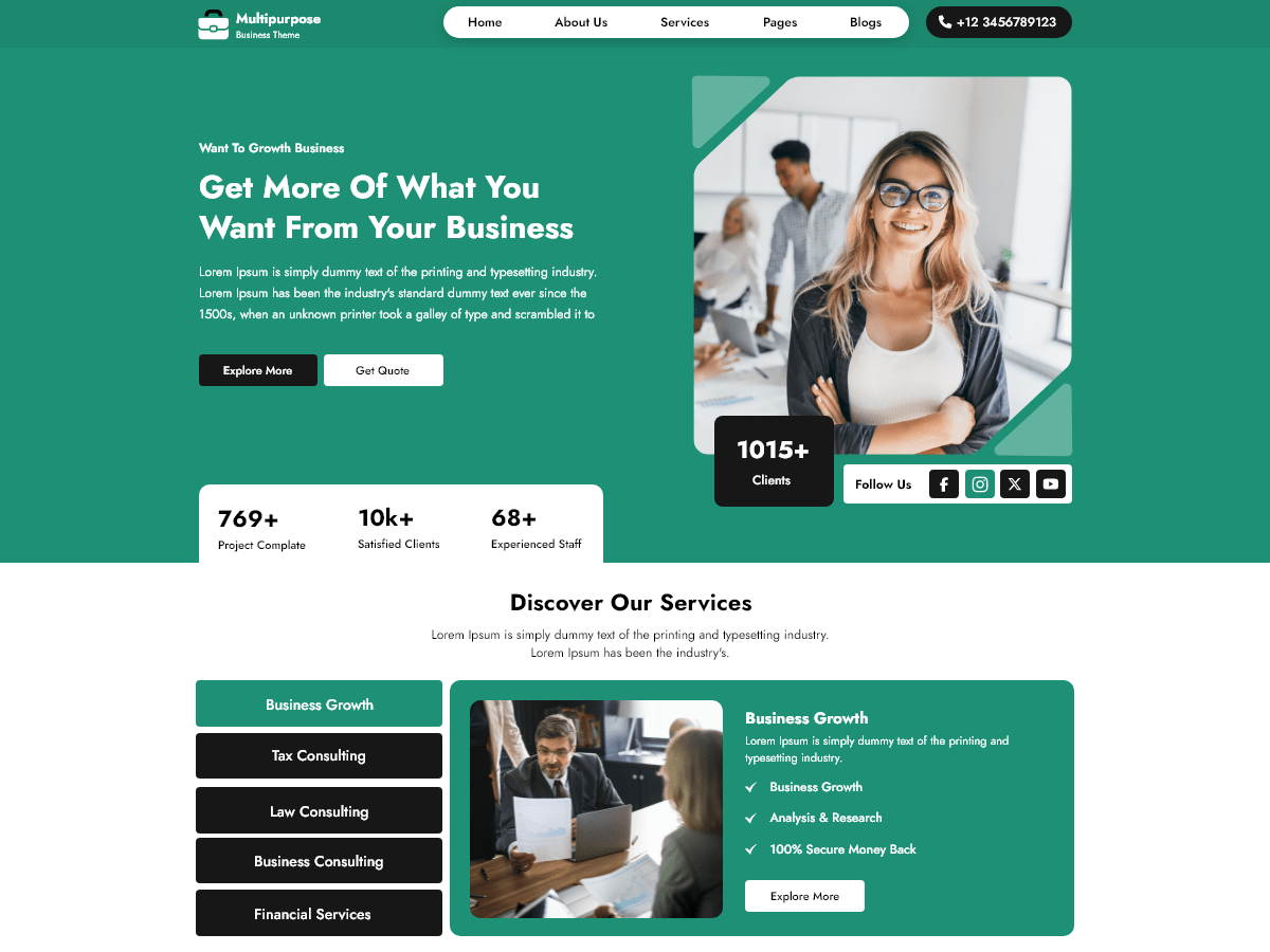 Flex Multi Business - Tema WordPress Flex Multi Business