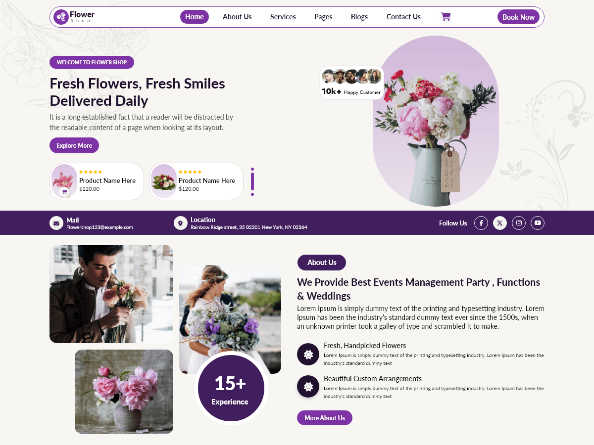 Florist Blocks - Tema WordPress Florist Blocks